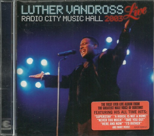 Zdjęcie oferty: LUTHER VANDROSS - LIVE RADIO CITY MUSIC HALL 2003