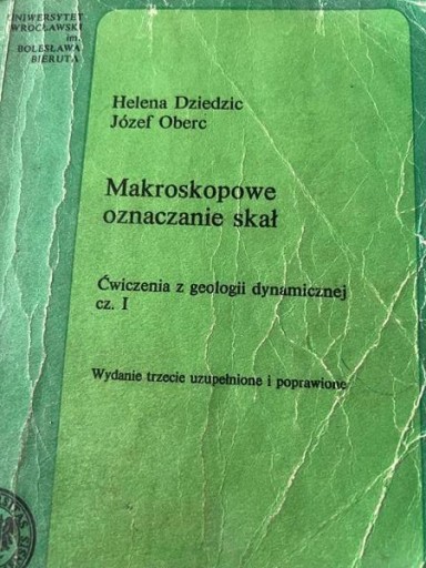 Zdjęcie oferty: Makroskopowe oznaczanie skał Dziedzic H., Oberc J.