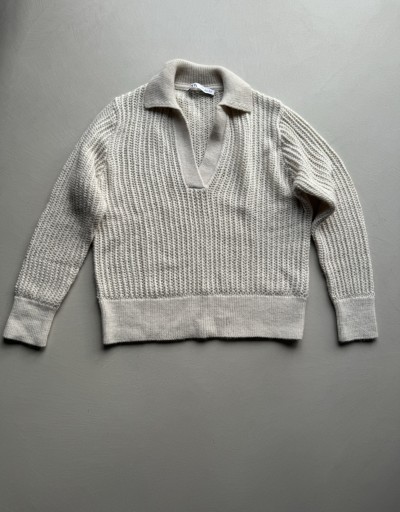 Zdjęcie oferty: Zara sweter sweterek z kołnierzem ażurowy S 36