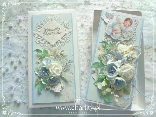 Zdjęcie oferty: Pamiątka Chrztu w pudełku „Chłopczyk na błękitnym obłoczku”