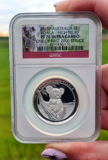 Zdjęcie oferty: Srebrna moneta Australijski Koala 2015 HR NGC 1oz