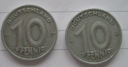 Zdjęcie oferty: NRD, 2 x 10 pF 1948 A oraz 1949 A. St. 3.