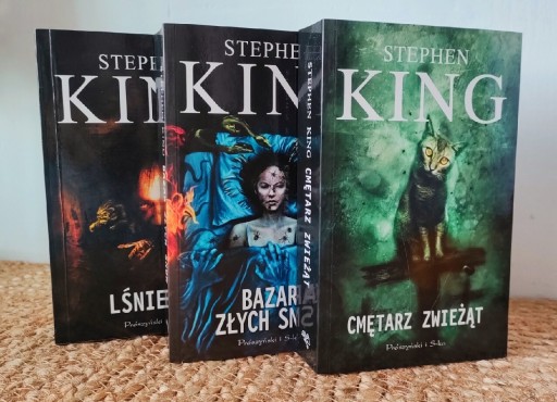 Zdjęcie oferty: Stephen King - Lśnienie, Bazar..., Cmętarz...