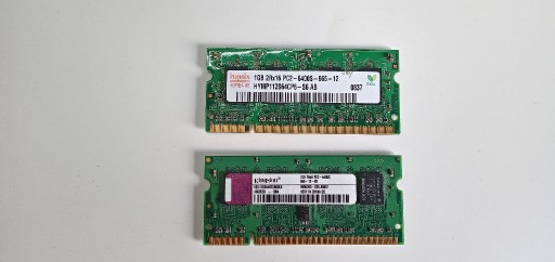 Zdjęcie oferty: RAM DDR2 HYNIX- KINGSTON 1GB X 2 SZTUKI