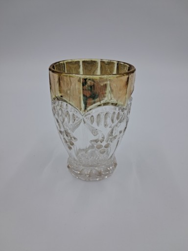 Zdjęcie oferty: Bohemia zabytkowa szklanka ze złoceniem