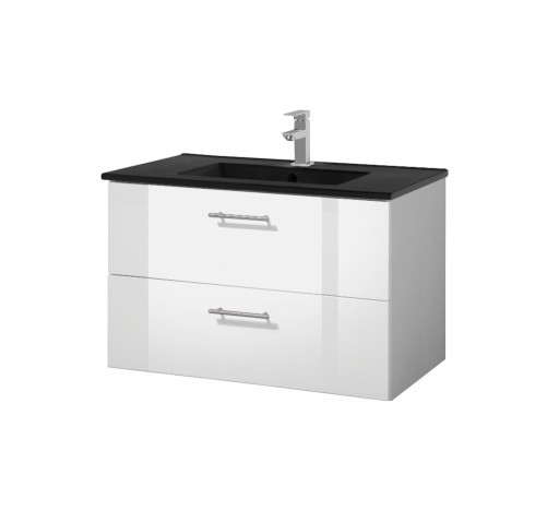 Zdjęcie oferty: Szafka łazienkowa z umywalką ceramiczną i korkiem KLIK-KLAK nowa 80X45