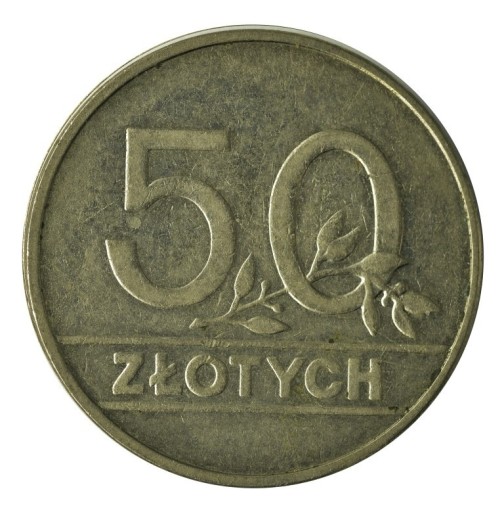 Zdjęcie oferty: 50 złotych 1990 moneta PRL 