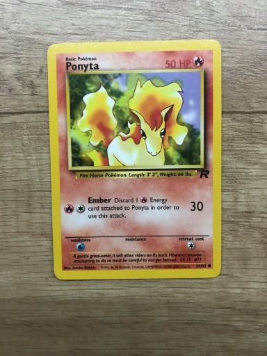 Zdjęcie oferty: Karta Pokemon Ponyta Team Rocket 64/82