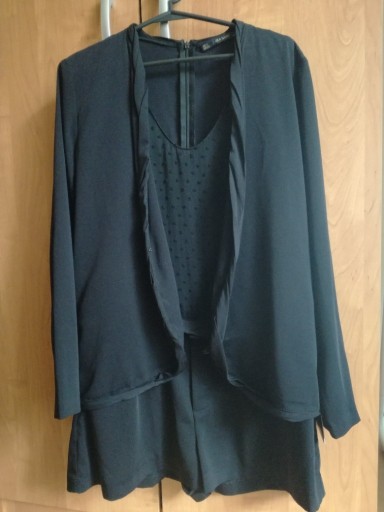Zdjęcie oferty: Nowy czarny garnitur damski 40 L Zara kombinezon