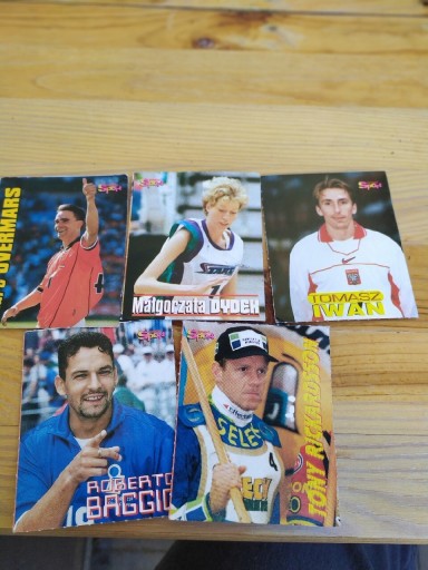 Zdjęcie oferty: Karty że sportowcami Bravo Sport lata 90-te.