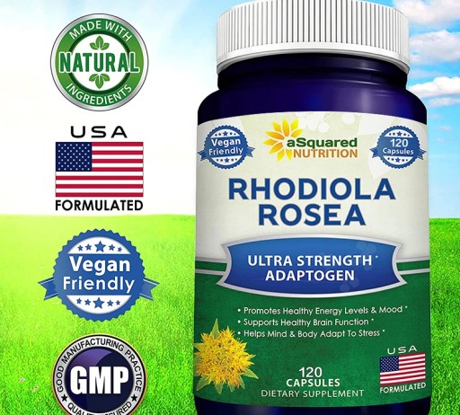 Zdjęcie oferty: Suplement Rhodiola Rosea łagodzenie stresu USA