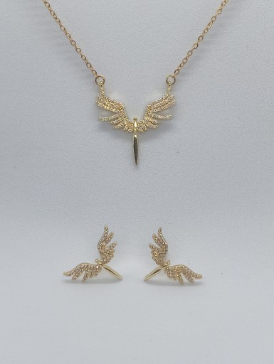 Zdjęcie oferty: Zestaw / komplet biżuterii - błyszczący anioł