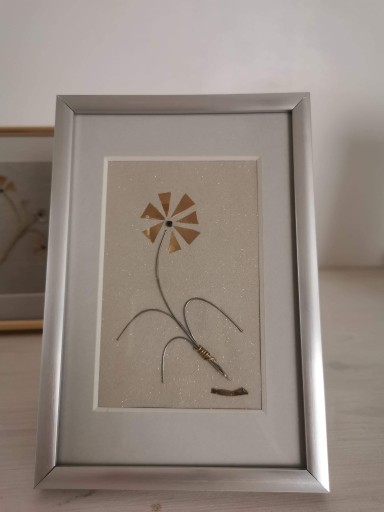 Zdjęcie oferty: Obrazek ręcznie wykonany, metaloplastyka, kwiat