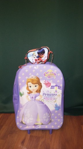 Zdjęcie oferty: walizka na kółkach Księżniczka Zosia BDB+GRATIs