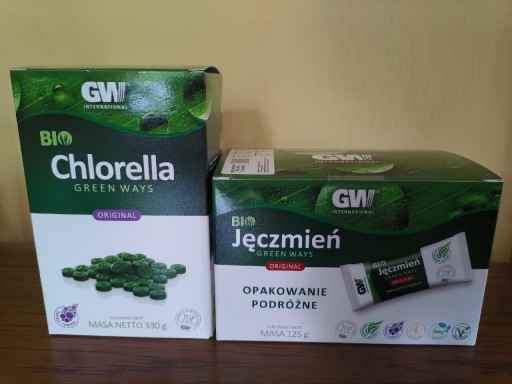 Zdjęcie oferty: Jęczmień BIO op. podróżene+ Chlorella BIO tabletki