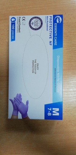 Zdjęcie oferty: Rękawiczki nitrylowe jednorazowe 100szt.M