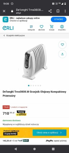 Zdjęcie oferty: De'Longhi Elektryczny grzejnik olejowy, 8