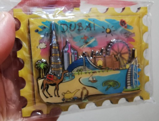 Zdjęcie oferty: Zagraniczny magnes na lodówkę 3D DUBAJ krajobraz