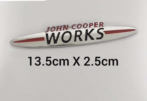 Zdjęcie oferty: Mini JCW Emblemat John Cooper Works Naklejka Chrom
