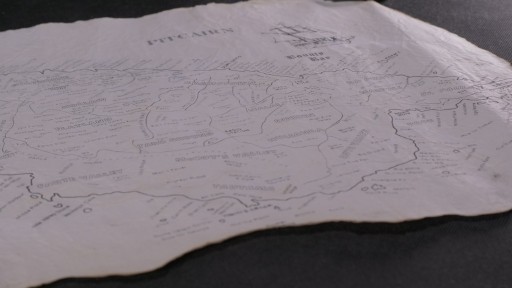Zdjęcie oferty: Mapa Pitcairn stylizowana na staro