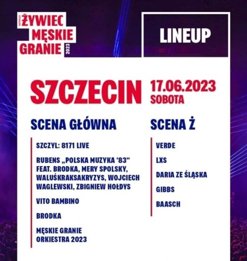 Zdjęcie oferty: Bilet na sobotę na Męskie Granie Szczecin 2023