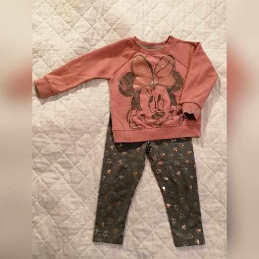 Zdjęcie oferty: Zestaw Disney bluza+getry, 92cm, 18/24 miesięcy 
