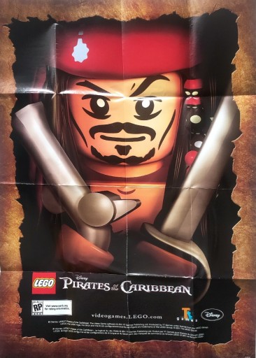 Zdjęcie oferty: LEGO Piraci z Karaibów Plakat Jack Sparrow