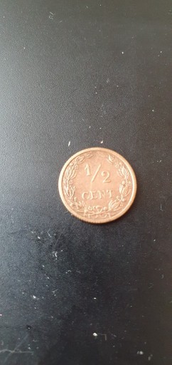 Zdjęcie oferty: Holandia 1/2 centa 1906 rok