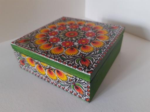 Zdjęcie oferty: Szkatułka folk ludowa decoupage rękodzieło