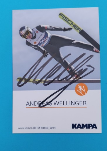 Zdjęcie oferty: Andreas Wellinger autograf, skoki narciarskie