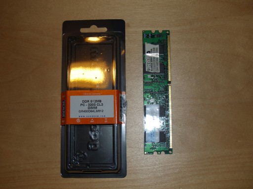 Zdjęcie oferty: Pamięć DDR 512 MB
