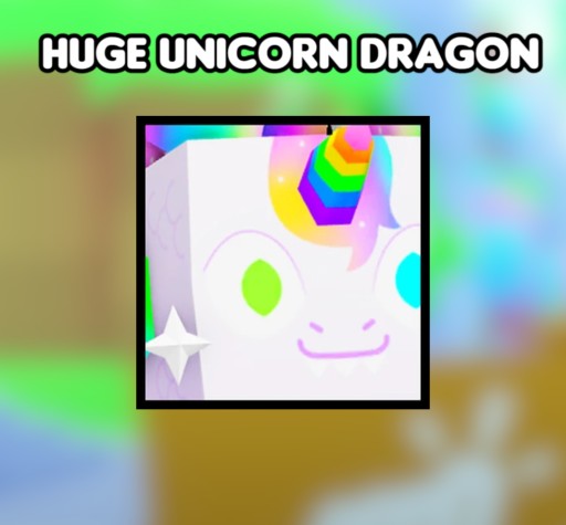 Zdjęcie oferty: HUGE UNICORN DRAGON - PET SIMULATOR 99!