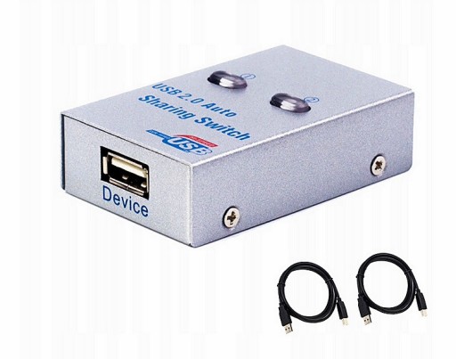 Zdjęcie oferty: KVM USB 2.0 AUTO SHARING SWITCH 1 druk.- 2PC NOWY