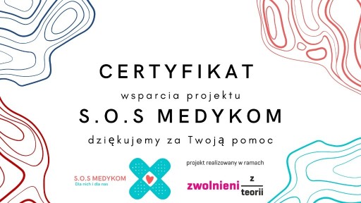 Zdjęcie oferty: Certyfikat wsparcia projektu S.O.S Medykom