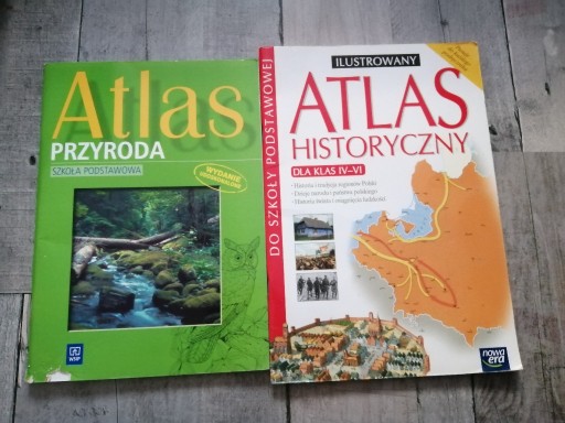 Zdjęcie oferty: 2 sztuk  książek  atlasy
