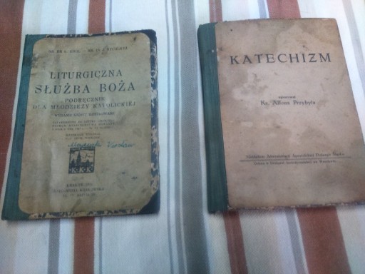 Zdjęcie oferty: Liturgiczna Służba Boża + Katechizm 1943rok