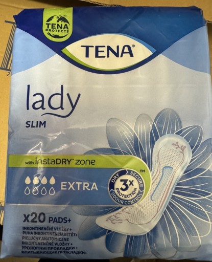 Zdjęcie oferty: Wkład chłonny dla kobiet Tena Lady Slim Extra20szt