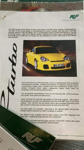 Zdjęcie oferty: Porsche 911 996 przedni zderzak RUF