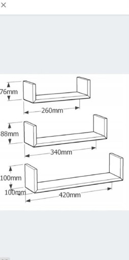 Zdjęcie oferty: Półki wiszące 