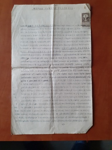 Zdjęcie oferty: Kontrakt darowizny przedślubnej  Kraków1912