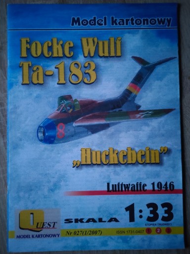 Zdjęcie oferty: Focke Wulf Ta 183 Quest