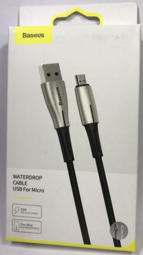 Zdjęcie oferty:  Kabel BASEUS USB MicroUSB 20W 480Mbps 50cm SZYBKI