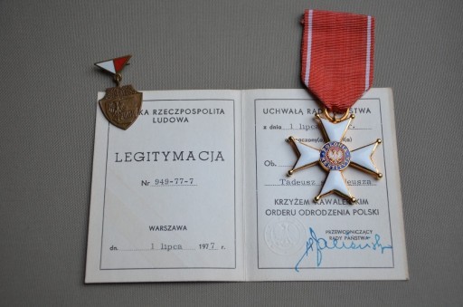 Zdjęcie oferty: Krzyż Kawalerski O. Odrodzenia Polski, legitymacja