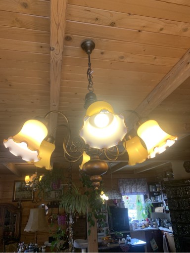 Zdjęcie oferty: Lampa wisząca do salonu duza dawna