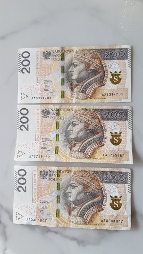 Zdjęcie oferty: Banknot 200 zł, seria AA