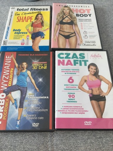 Zdjęcie oferty: Pakiet 4 płyt DVD Chodakowska, Natalia Gacka
