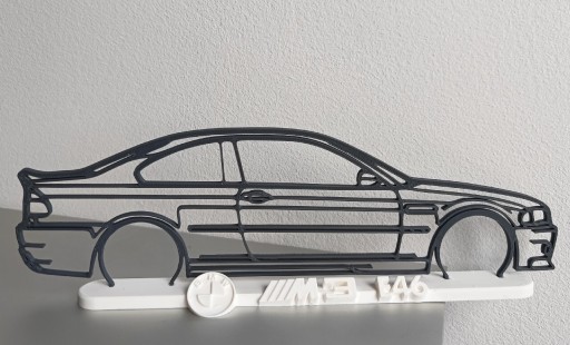 Zdjęcie oferty: Model sylwetka BMW M3 E46 druk 3d 