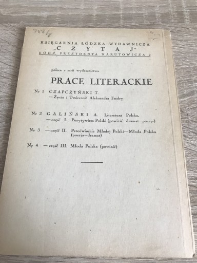 Zdjęcie oferty: Życie i twórczość Aleksandra Fredry