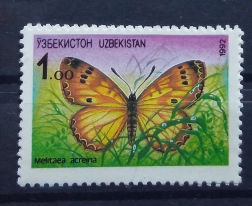Zdjęcie oferty: Znaczki**Uzbekistan 1992r Mi2 Motyl