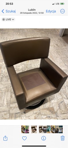 Zdjęcie oferty: Fotel fryzjerski Panda pompa hybdrauliczna